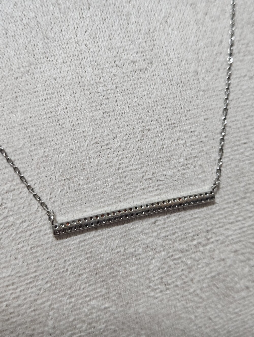 Delicate Necklace Silver Bar - Picture 5 of 5